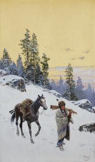 Henry F. Farny - The Return to Camp