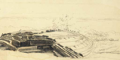 Henry Farrer - Landscape study; and a companion study of a tree