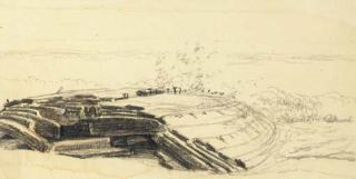 Henry Farrer - Landscape study; and a companion study of a tree