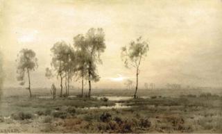 Henry Farrer - Sunlit Landscape