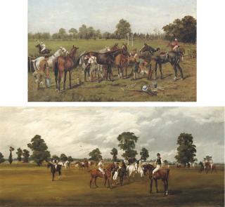 Henry Frederick Lucas-Lucas - After the Chukka at Rugby; Polo at Rugby