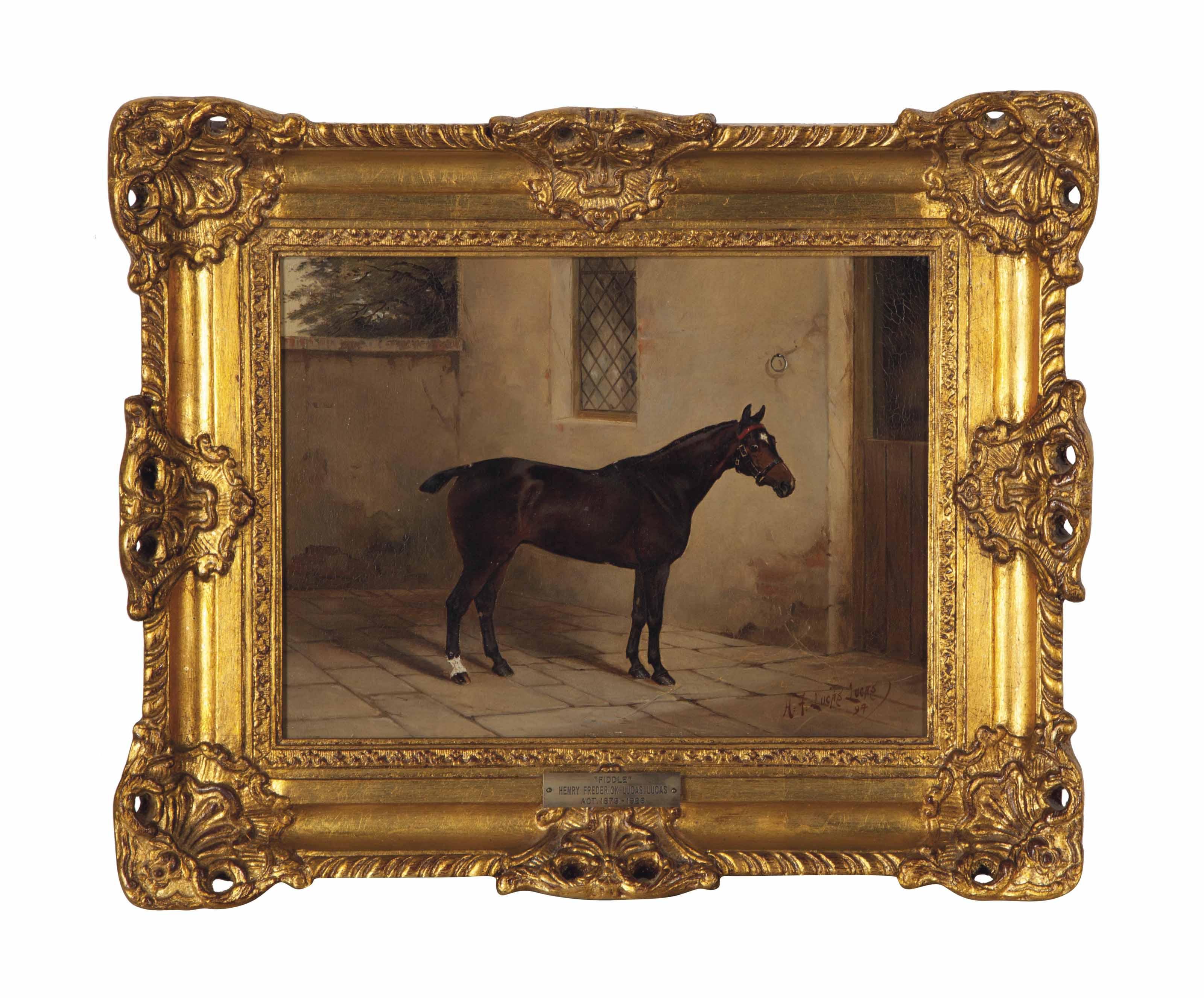 Henry Frederick Lucas Lucas - Fiddle; And A Companion Painting