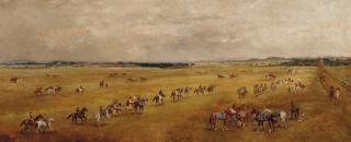 Henry Frederick Lucas-Lucas - Morning Exercise On The Limekilns, Newmarket