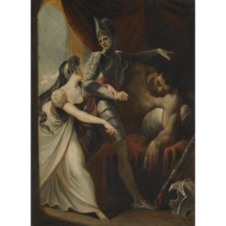 Henry Fuseli, R.A. - Hüon Rescuing Angela From The Giant Angulaffer, From Wieland\'S Oberon