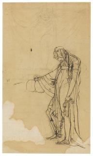 Henry Fuseli, R.A. - Recto And Verso: A Study Of A Woman In Chains, With A Phantom Descending From Above