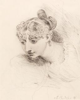 Henry Fuseli, R.A. - Study of a lady, perhaps Lavinia de Irujo (1794 - after 1855)