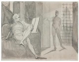 Henry Fuseli, R.A. - The Visitation Of Faust By Mephistopheles