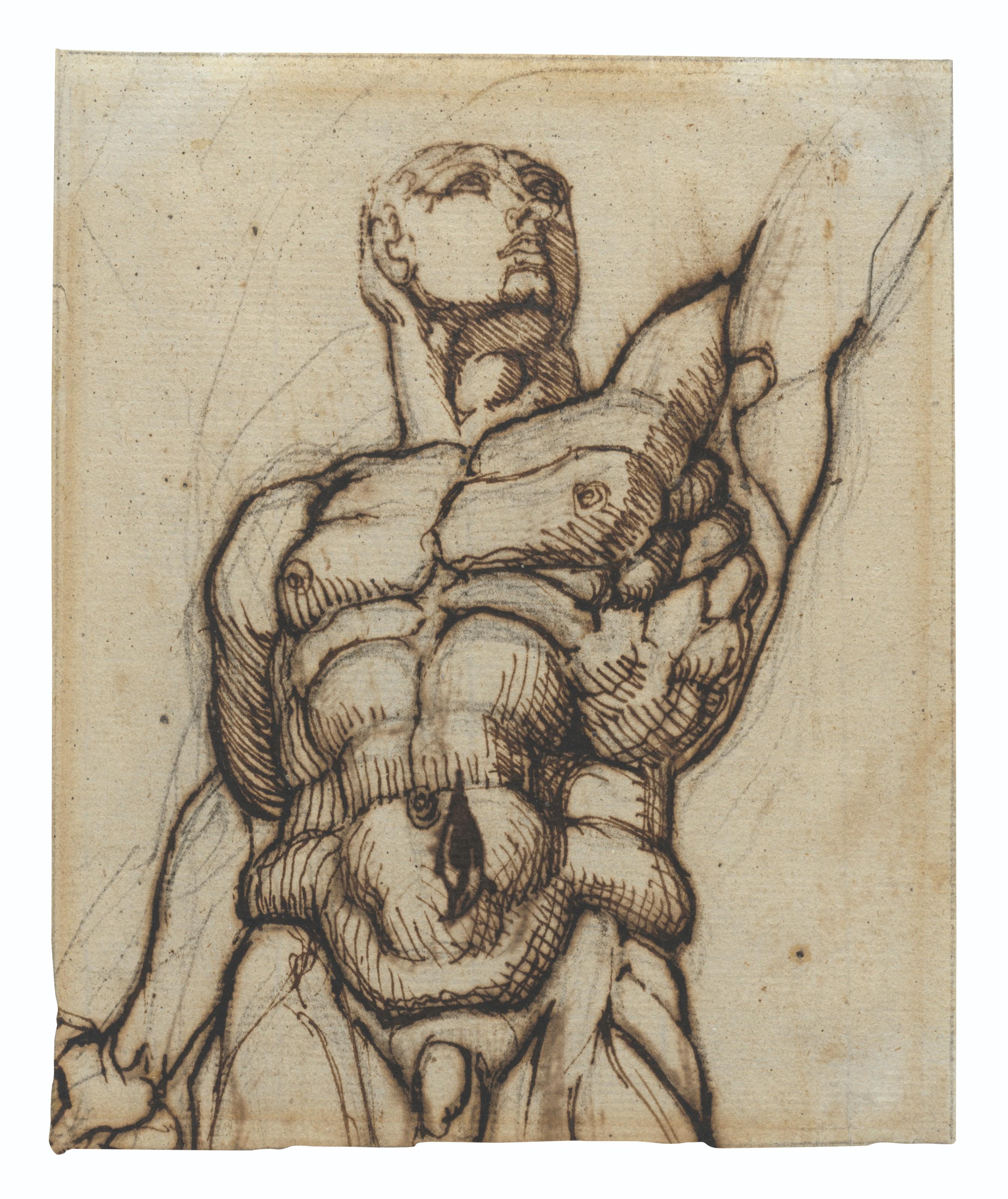 Henry Fuseli - Study of one of the Quirinal Dioscuri