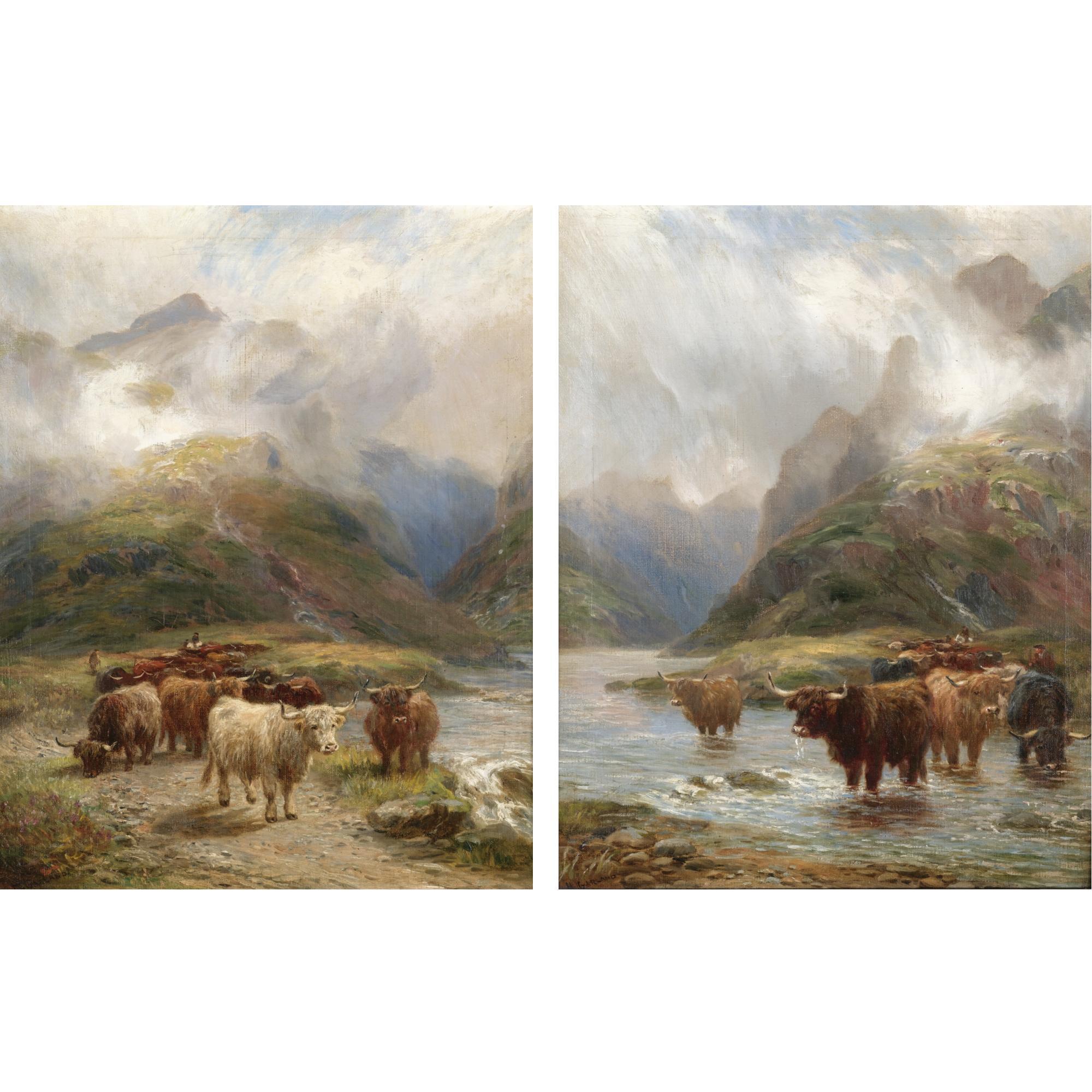 Henry Garlandexh. - Highlanders Going South, In Argyleshire; Highlanders Crossing The Ford