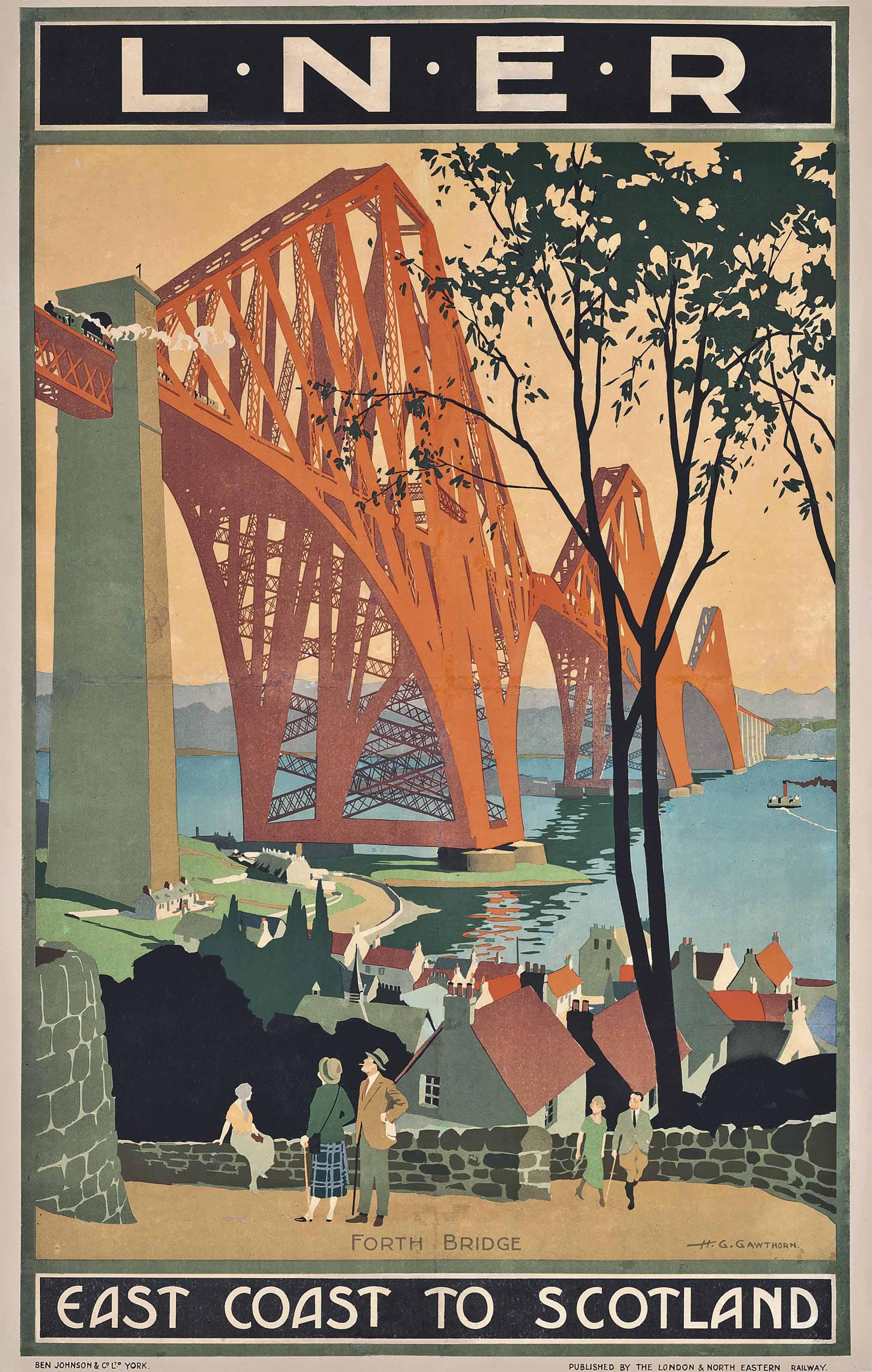 Henry George Gawthorn - East Coast To Scotland, Forth Bridge