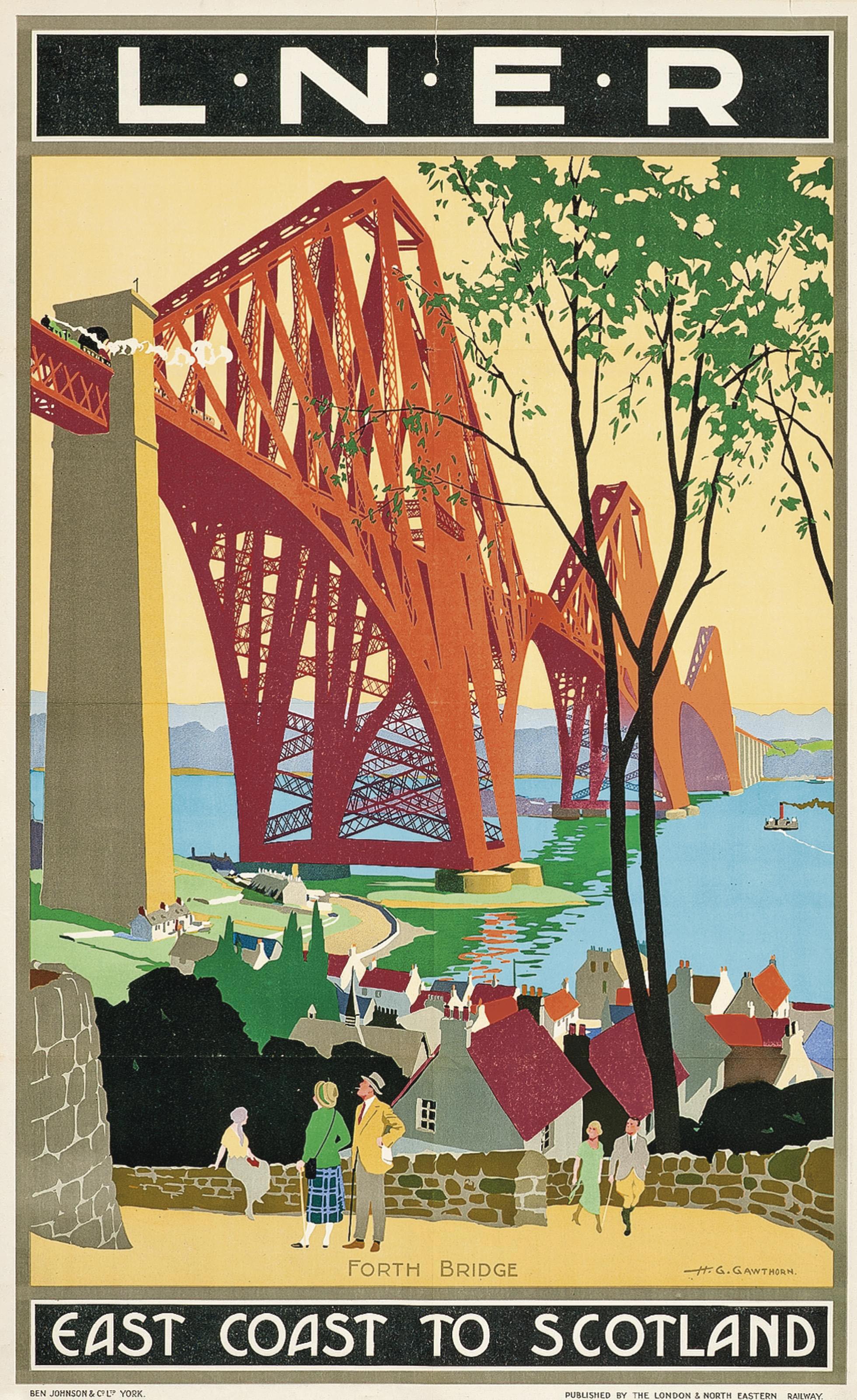 Henry George Gawthorn - East Coast To Scotland, Forth Bridge