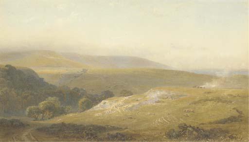 Henry George Hine, R.I. - The Downs near Eastbourne