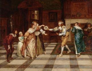 Henry Gillard Glindoni - Blind man\'s bluff