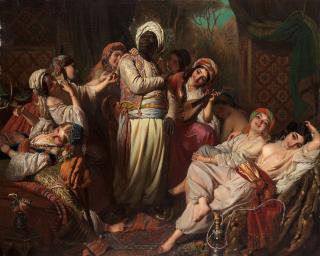 Henry Guillaume Schlesinger - A harem interior