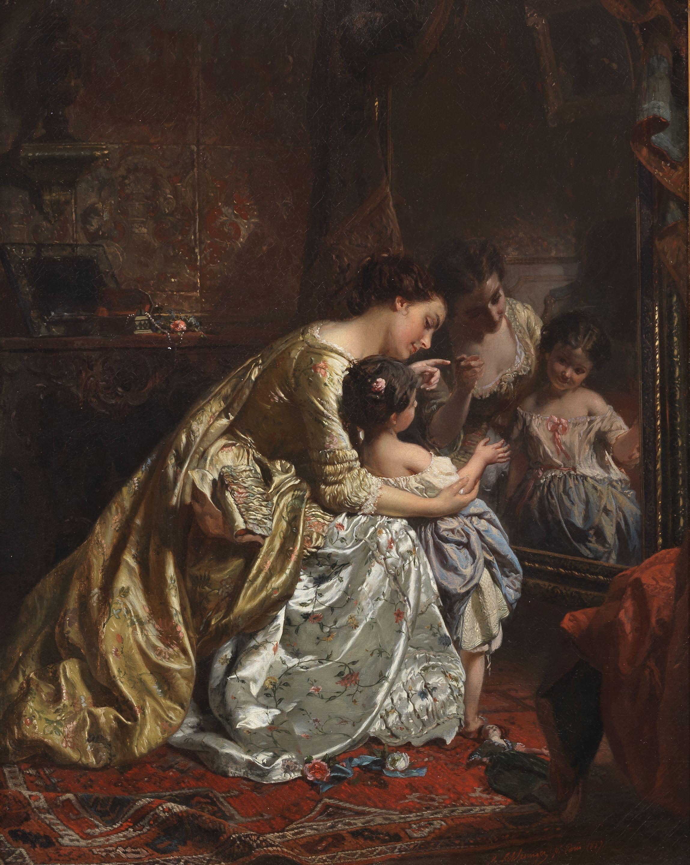 Henry Guillaume Schlesinger - At The Mirror
