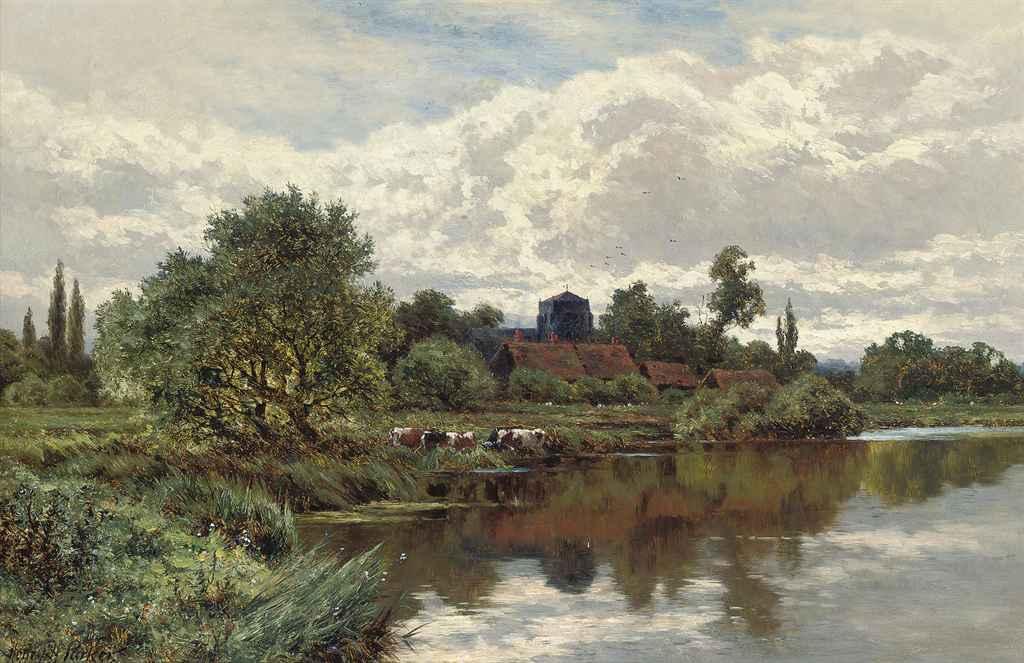 Henry H. Parker - A stream near Shalford, Surrey