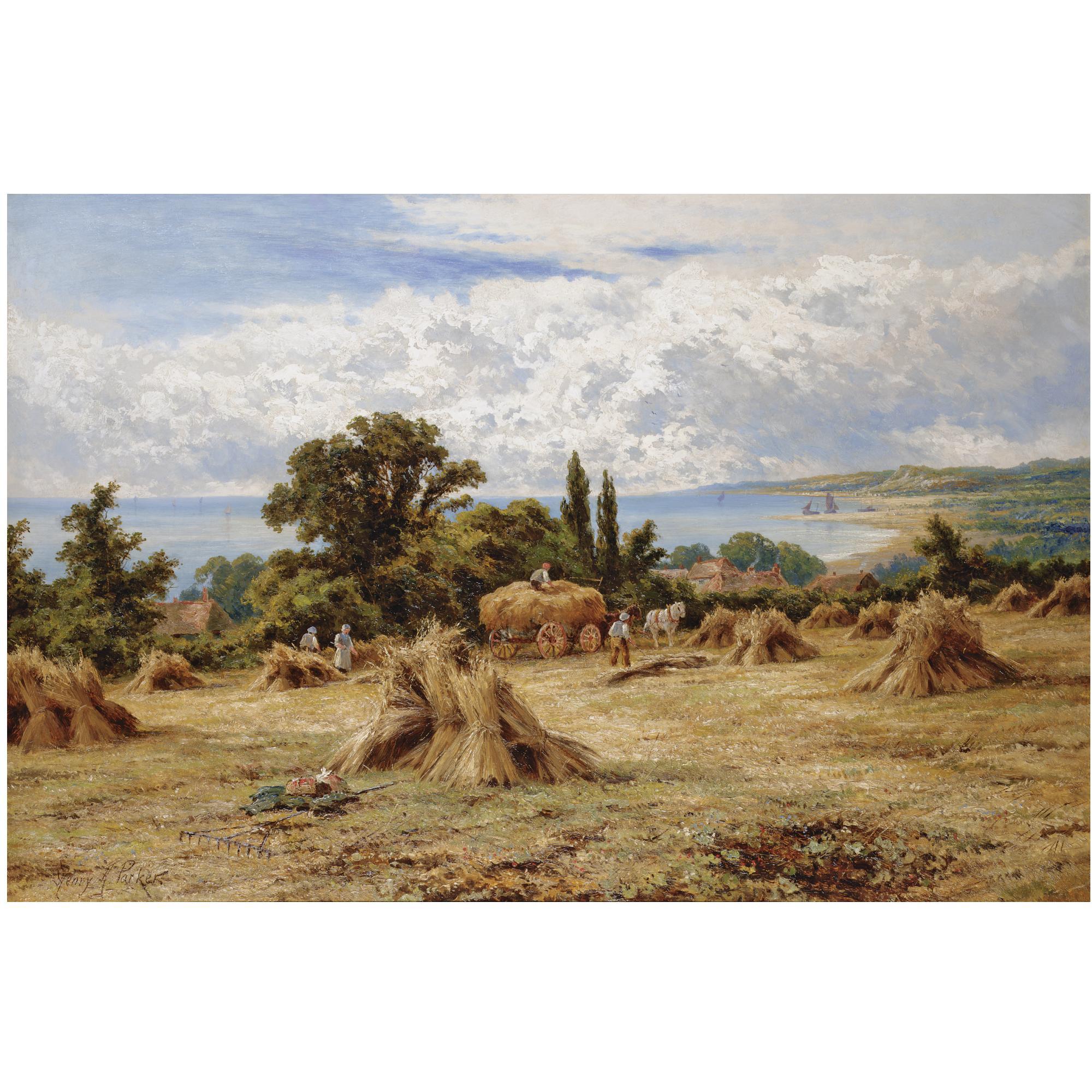 Henry H. Parker - British Harvest Time On The Sussex Coast