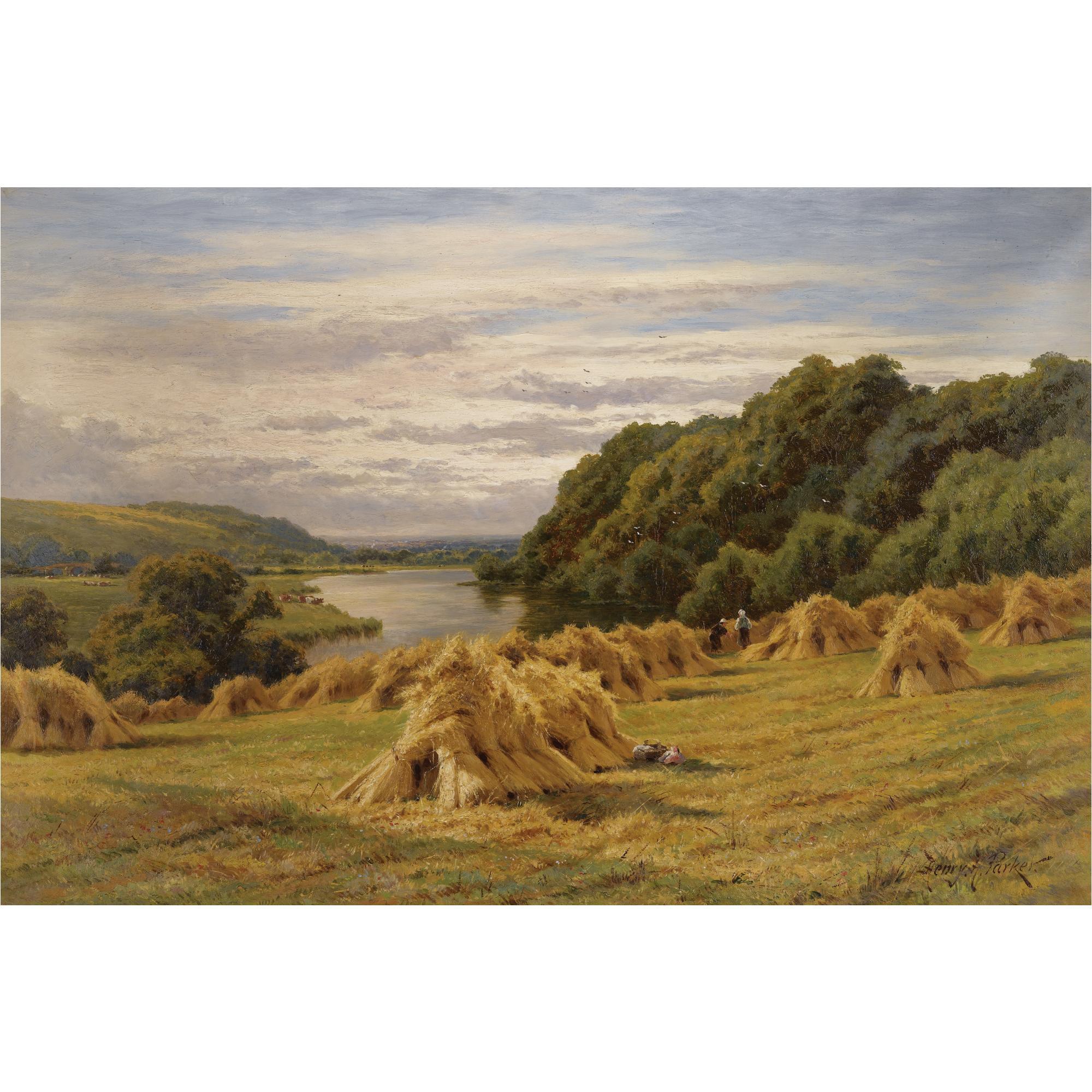 Henry H. Parker - On The Thames, Near Basildon Woods