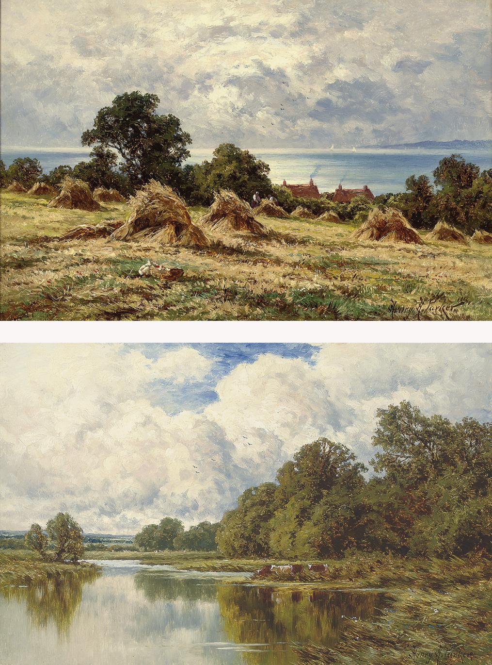 Henry H. Parker - Silent waters; and Harvest time on the south coast