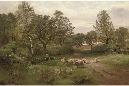 Henry Hadfield Cubley - A Summer Afternoon Near Tettenhall Wood, Staffordshire