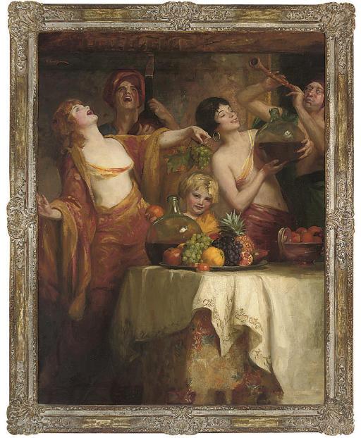 Henry Harris Brown - Celebrating at the feast