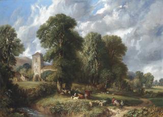 Henry Harris Lines, R.B.S.A. - A Pastoral Idyll