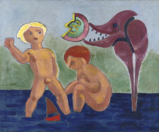 Henry Heerup - Children with mythical creature