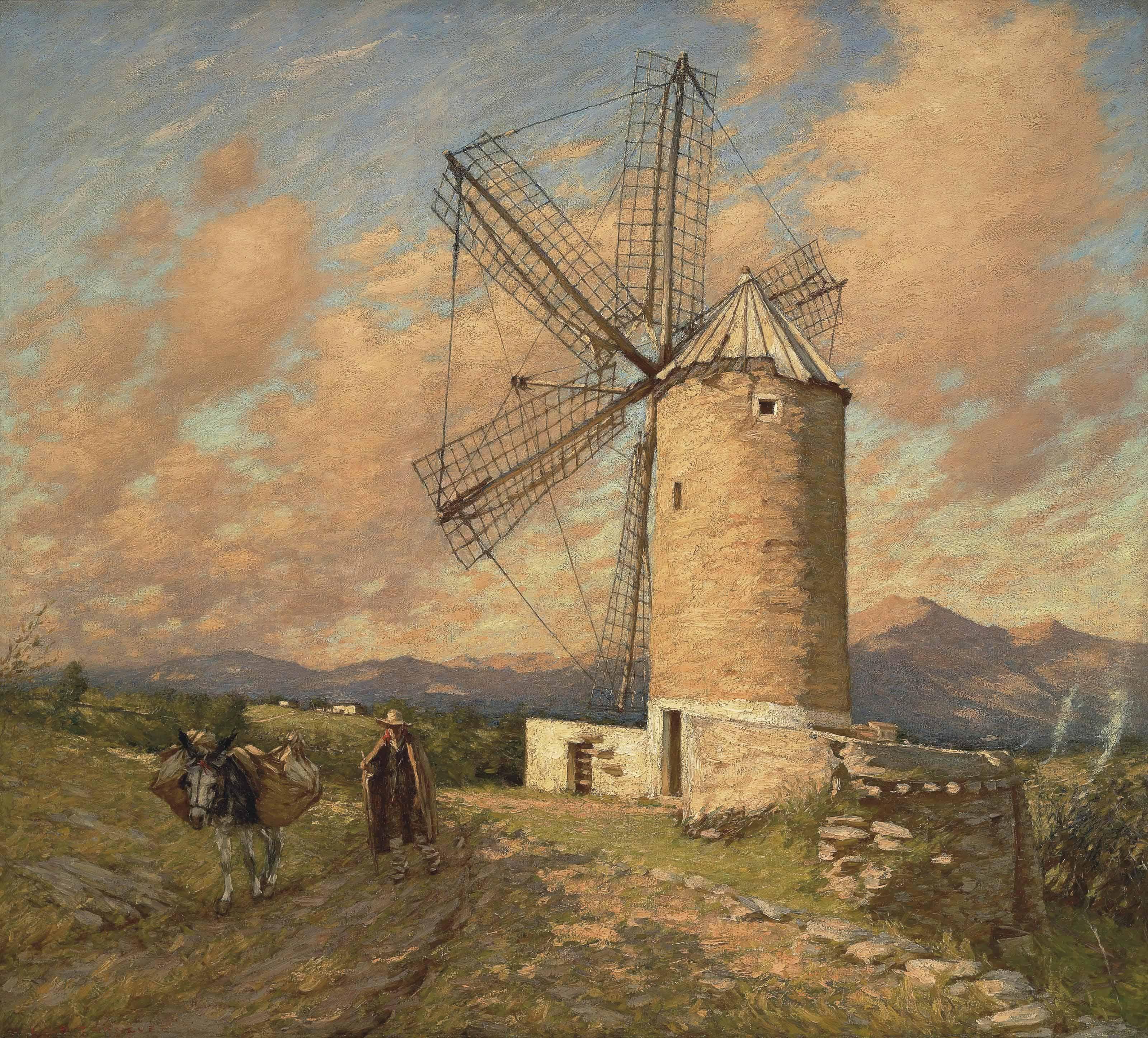 Henry Herbert La Thangue, R.A. - A Spanish Mill