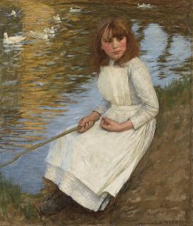 Henry Herbert La Thangue, R.A. - By the Duckpond