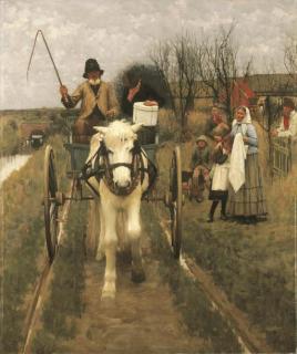 Henry Herbert La Thangue, R.A. - Leaving Home
