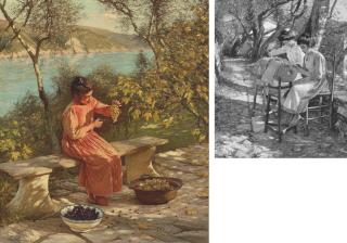 Henry Herbert La Thangue, R.A. - Ligurian Grapes