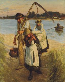 Henry Herbert La Thangue, R.A. - Travelling Harvesters