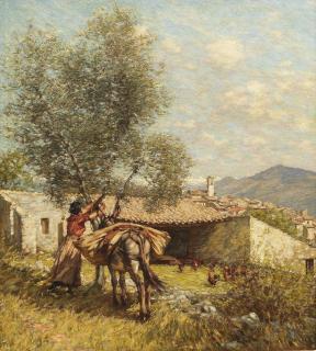 Henry Herbert La Thangue, RA - A Provençal drying-floor