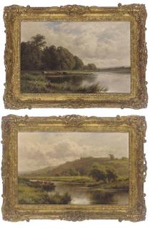 Henry Hillingford Parker - On the river Avon; and The Silent Stream, on the Ouse at Hemingford Grey