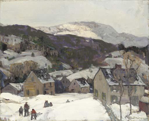 Henry Hobart Nichols - Afternoon Sledding