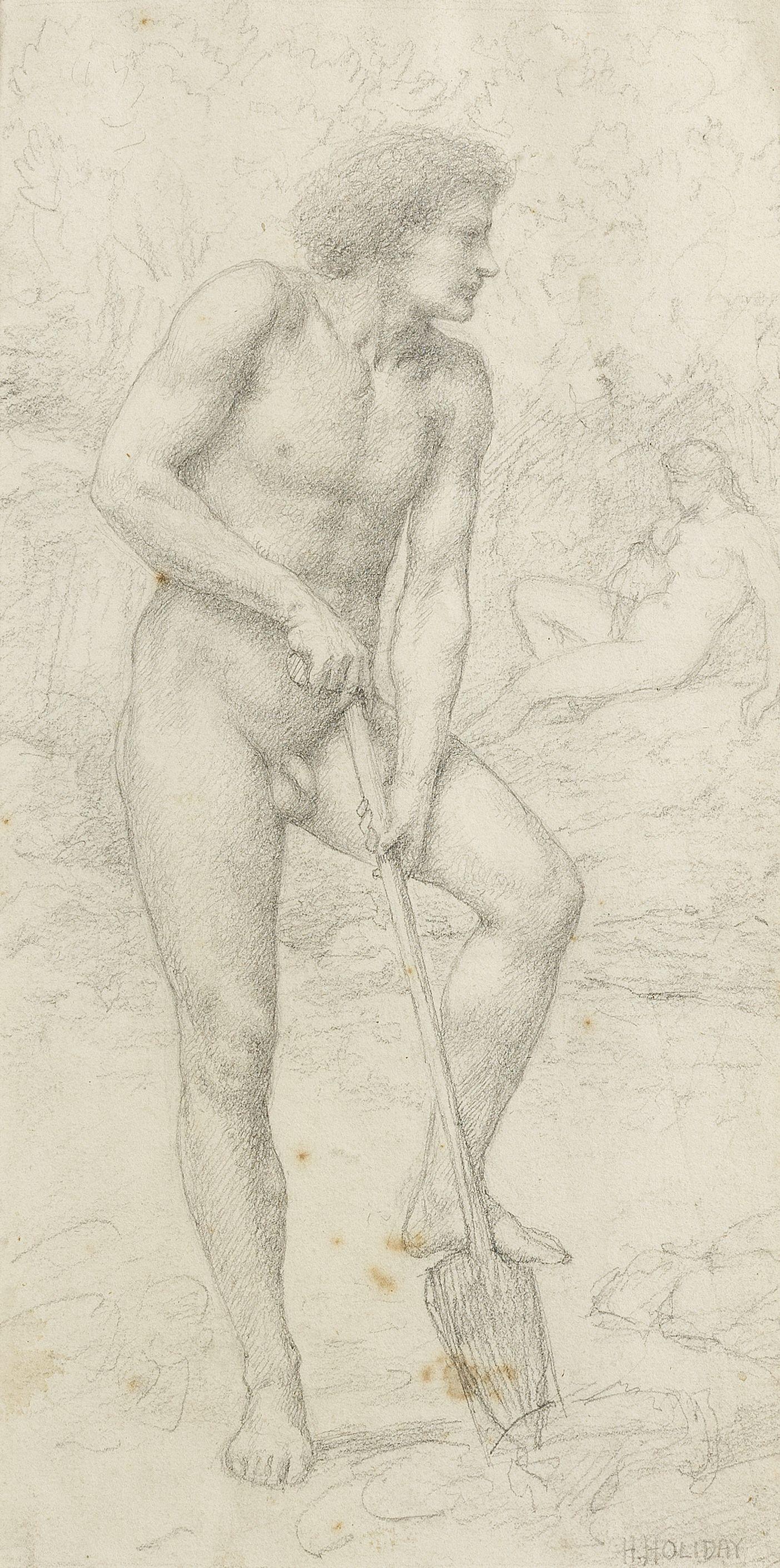Henry Holiday - Study of Adam