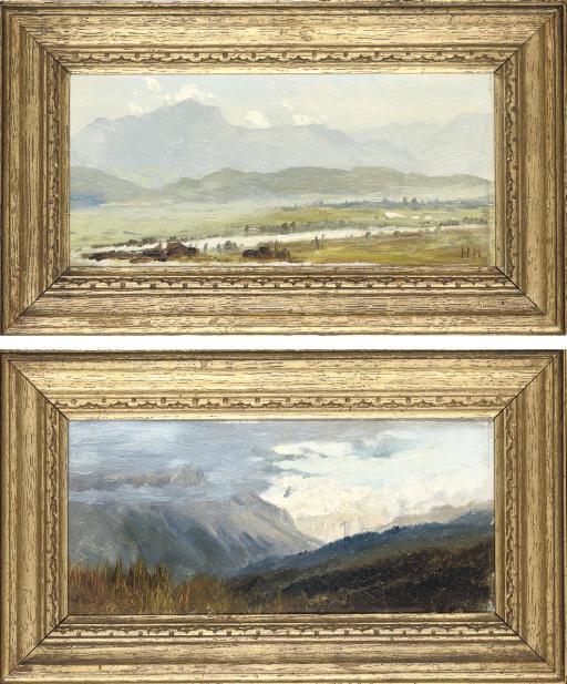 Henry Howard - The Valley Of The Inn; A Stormy Evening Near Cortina