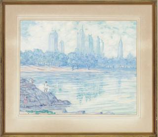 Henry Ives Cobb - Fishing In Central Park