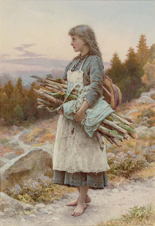 Henry James Johnstone - Gathering firewood