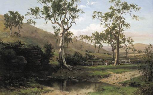 Henry James Johnstone - Valley of the Sturt, Craigieburn, South Australia