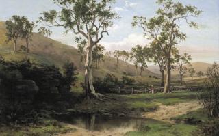 Henry James Johnstone - Valley of the Sturt, Craigieburn, South Australia