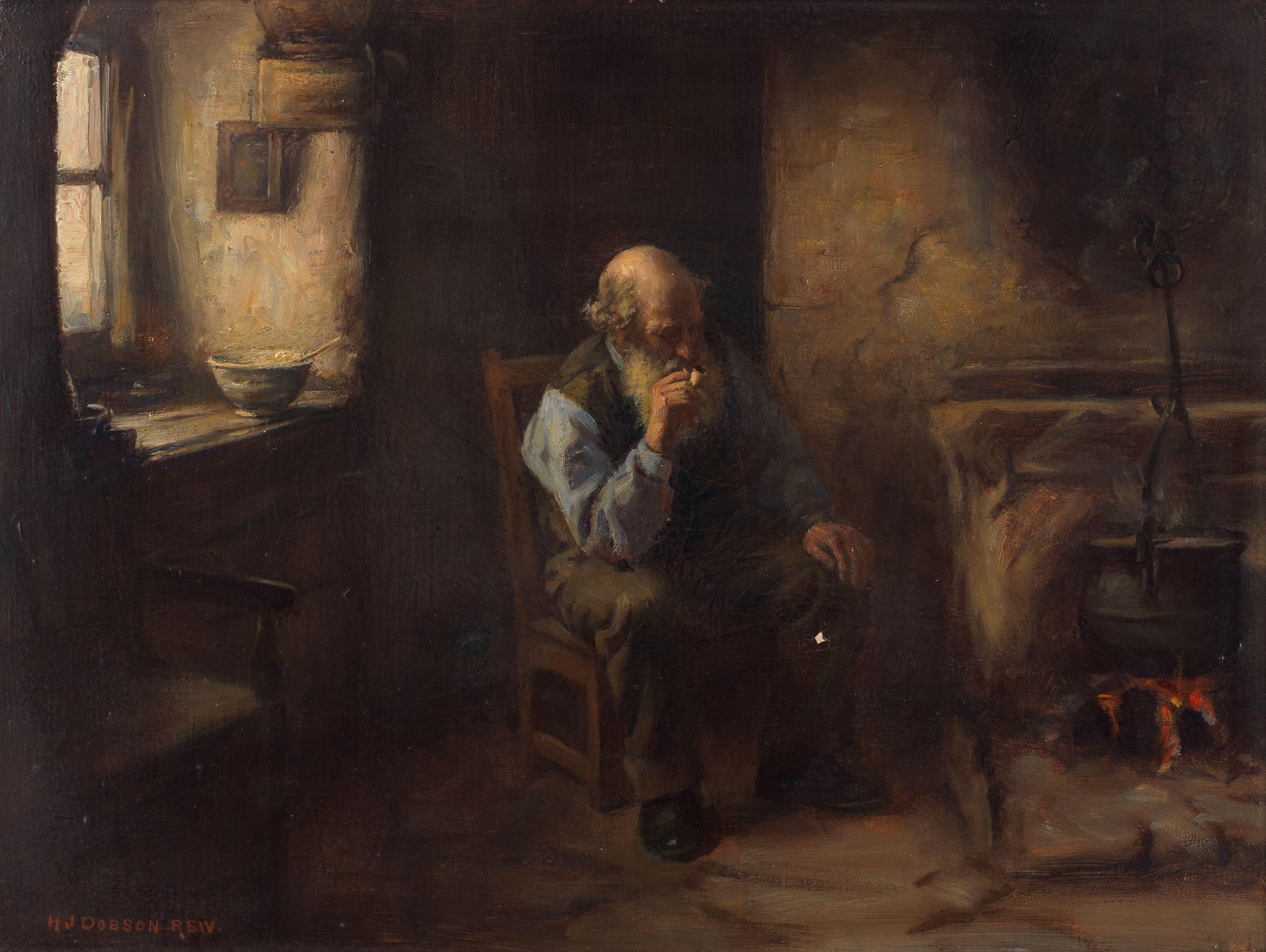 Henry John Dobson - A fireside whiff