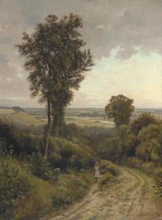 Henry John Johnstone, R.B.A. - In the valley of the Thames
