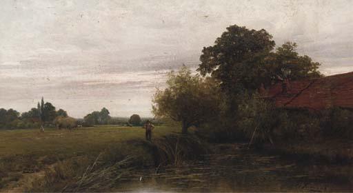 Henry John Kinnaird - A backwater on the Thames, near Sonning