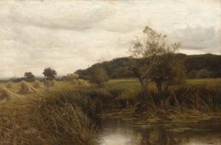 Henry John Kinnaird - A cornfield near Wargrave on Thames