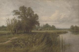 Henry John Kinnaird - Haymaking On The Arun Near Fittleworth, Sussex
