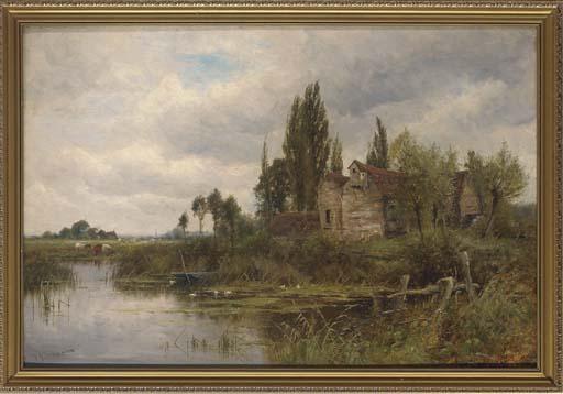 Henry John Kinnaird - Old mill on the Chelmer, Essex