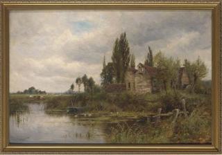 Henry John Kinnaird - Old mill on the Chelmer, Essex