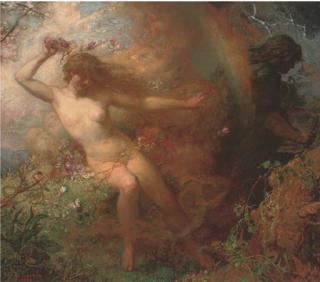 Henry John Stock, R.I., R.O.I. - Spring drawing away winter