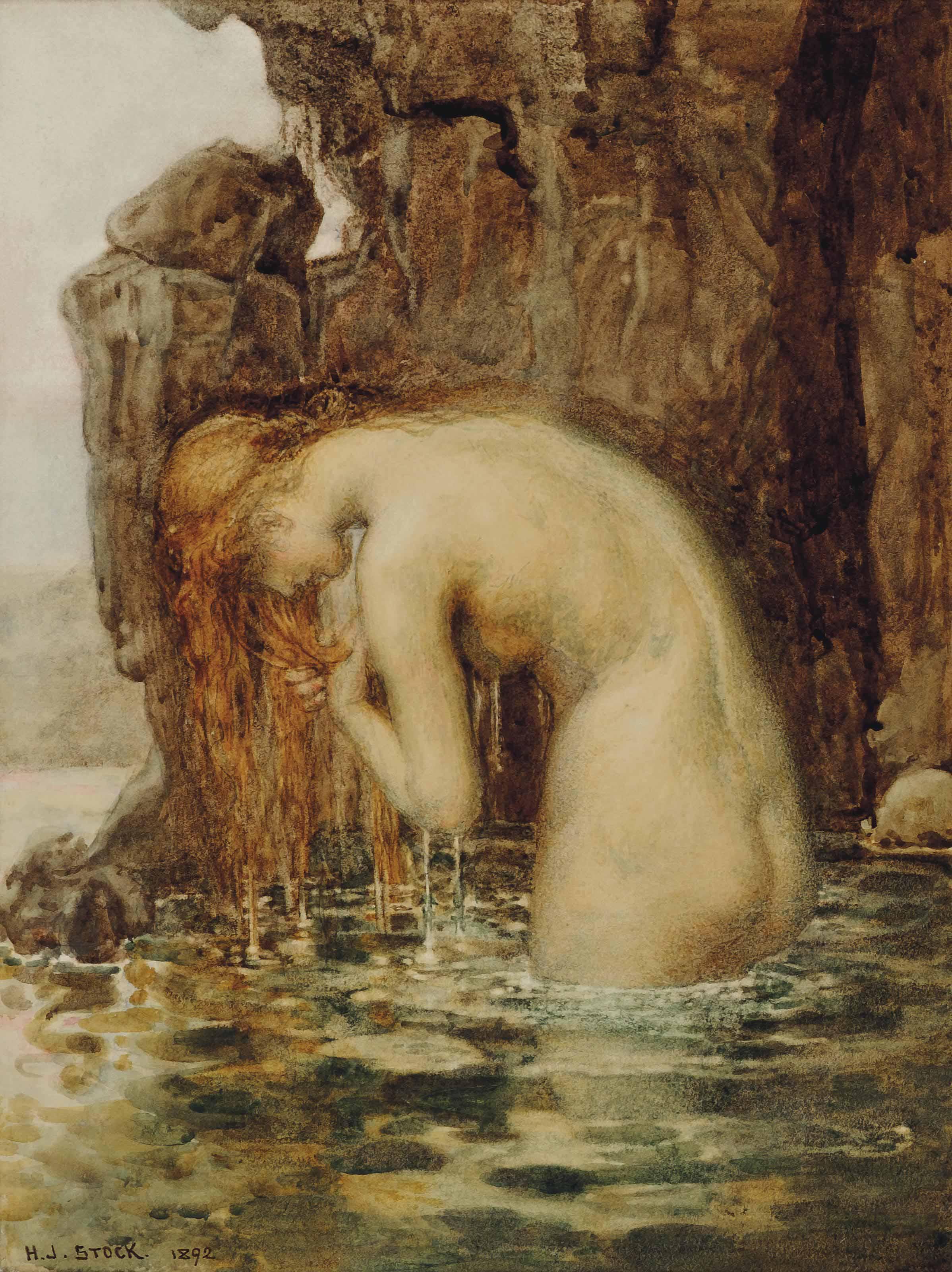 Henry John Stock, R.I., R.O.I. - The Hidden Pool